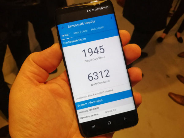 انتشار اولین نتایج بنچمارک گلکسی اس 8  سامسونگ بعد از رونمایی