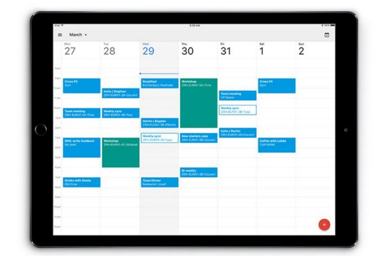 تقویم گوگل برای آیپد منتشر شد