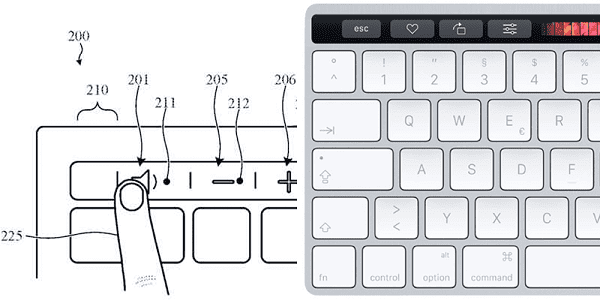 پتنت جدید اپل و احتمال توسعه کیبورد مجهز به Touch Bar و Touch ID