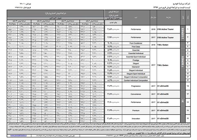 شرایط فروش پرشیا خودرو