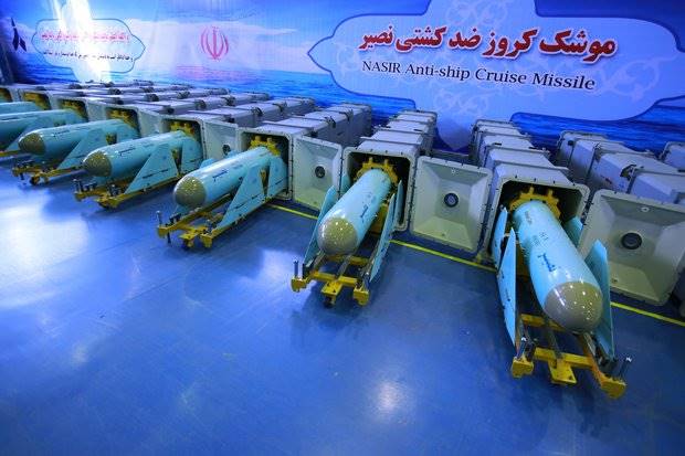 تحویل انبوه موشک جدید کروز ضد کشتی نصیر به نیروی دریایی سپاه