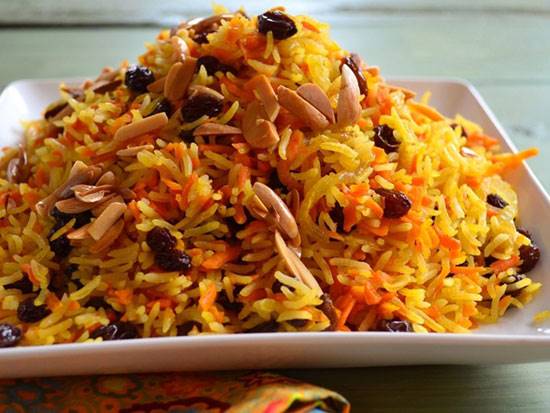 طرز تهیه هویج پلوی شیرازی