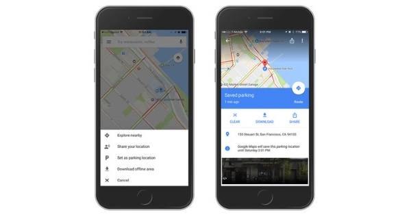 گوگل مپس از این پس محل پارک خودروی شما را هم به خاطر می سپارد