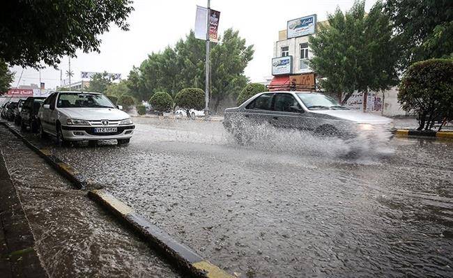 بارش باران و مه گرفتگی در نیمه شمالی کشور