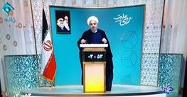 روحانی:مردم دیدید که در زمان برجام روی موشک شعار نوشتند