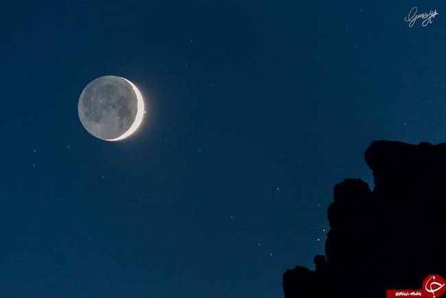 عکس روز ناسا / دبران و ماه نو