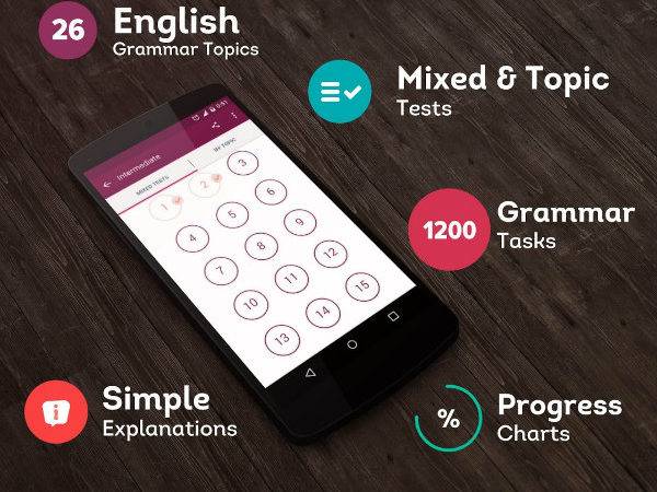 معرفی اپ English Grammar Test؛ 1200 سوال چهارگزینه ای برای تقویت گرامر