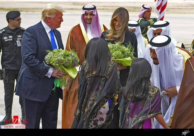 استقبال 68 میلیون دلاری پادشاه عربستان از دونالد ترامپ/پر هزینه‌ترین استقبال در تاریخ عربستان سعودی+تصاویر