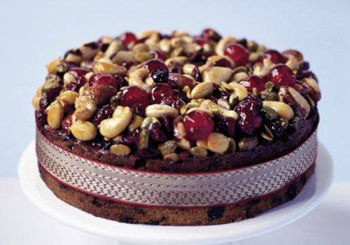 کیک جواهرنشان آجیل و میوه های خشک (ویژه شب یلدا) Jewelled fruit & nut cake