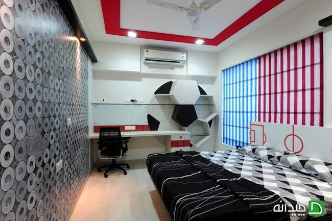 اتاق خواب های فوتبالی برای بچه های عاشق فوتبال