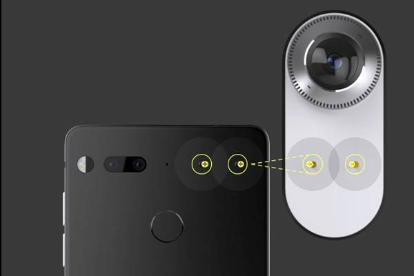 موبایل Essential Phone سیستم ماژولاری شبیه موتو مادها دارد