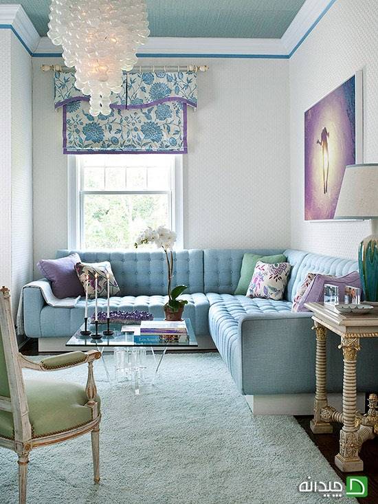 چگونه از رنگ آبی در خانه خود استفاده کنید؟