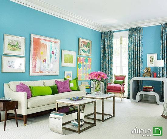 چگونه از رنگ آبی در خانه خود استفاده کنید؟
