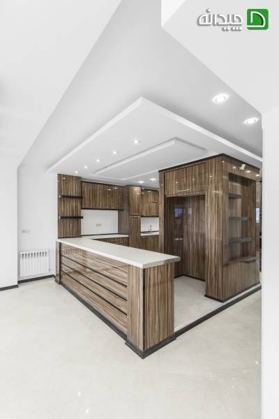 کابینت های گلاس طرح دار در طراحی داخلی آشپزخانه