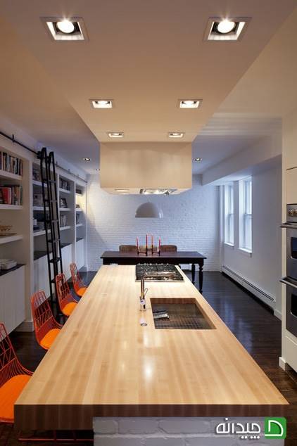 آشپزخانه ای مدرن بانورپردازی های جذاب