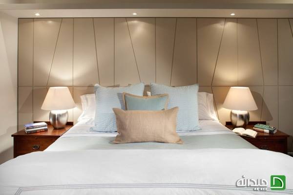 اتاق خواب به سبک معاصر و طراحی نورپردازی های مدرن
