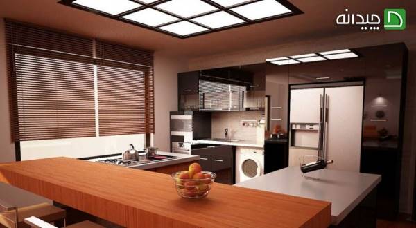 عکس طراحی دکوراسیون آشپزخانه کاری از شرکت ساختمانی نیکوطرح