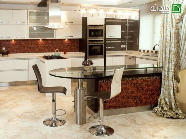 طراحی مدرن آشپزخانه کاری از دکوکو