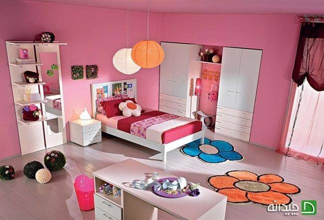 رنگ صورتی در اتاق خواب کودک 