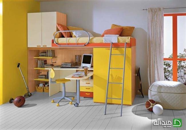 رنگ زرد در طراحی دکوراسیون داخلی اتاق کودک 