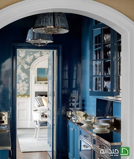 آشپزخانه به رنگ آبی
