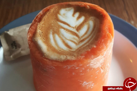 کرتچینو؛ قهوه‌ سرو شده در هویج +تصاویر