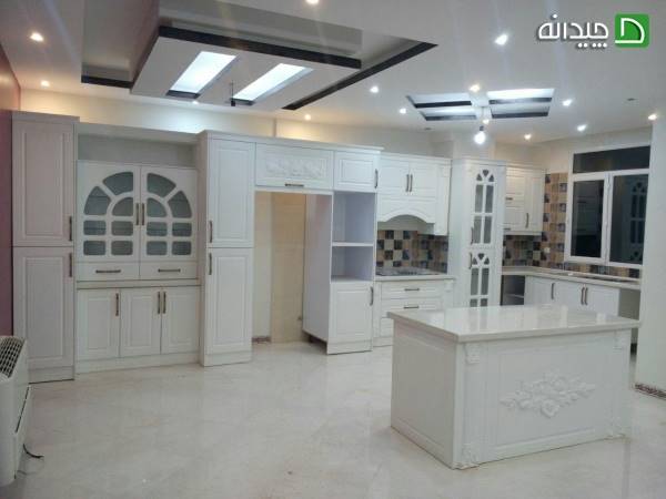 دکوراسیون داخلی آشپزخانه با رنگ سفید
