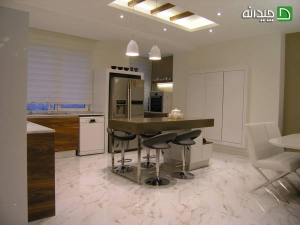 طراحی آشپزخانه مدرن کاری از گروه معماری دکوکو