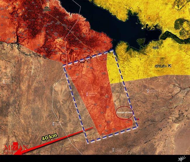 آزادسازی میدان نفتی و 15 روستا در رقه/تقویت مواضع ارتش سوریه در مرز مشترک با عراق