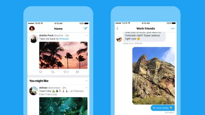 توییتر اپلیکیشن های اندروید و iOS خود را با ظاهری جدید به روز رسانی کرد