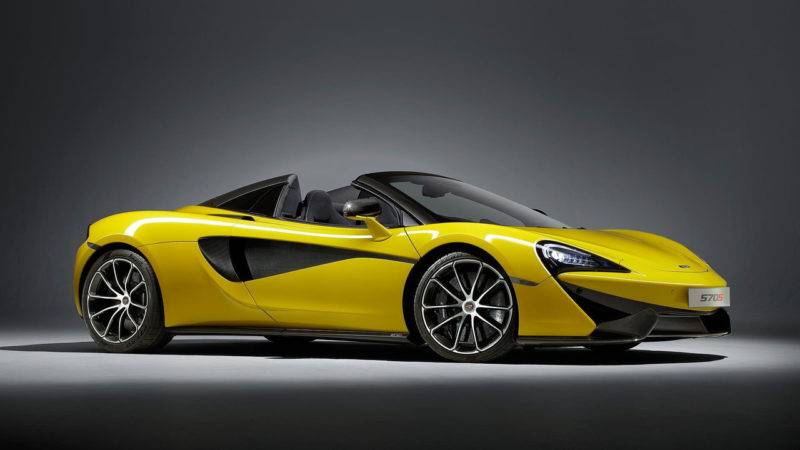 مکلارن 570S اسپایدر رونمایی شد؛ رقیبی ارزان قیمت بری فراری 488