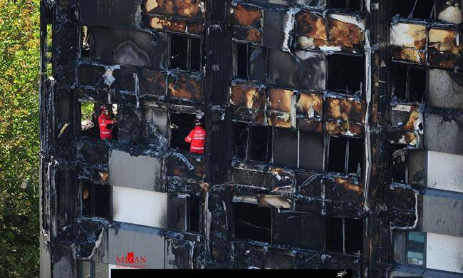 ادامه تظاهرات در لندن در پی آتش‌سوزی در گرنفل