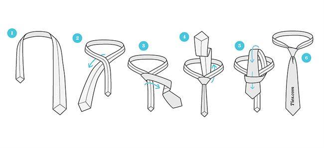 آموزش بستن کراوات گره ساده