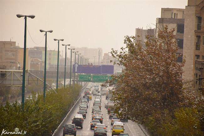 روز برفی تهران