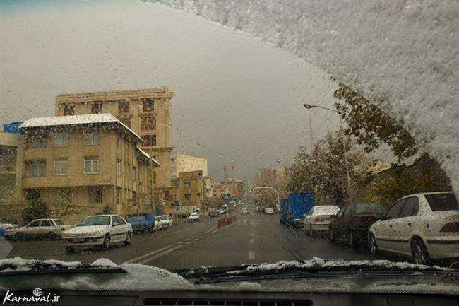 روز برفی تهران