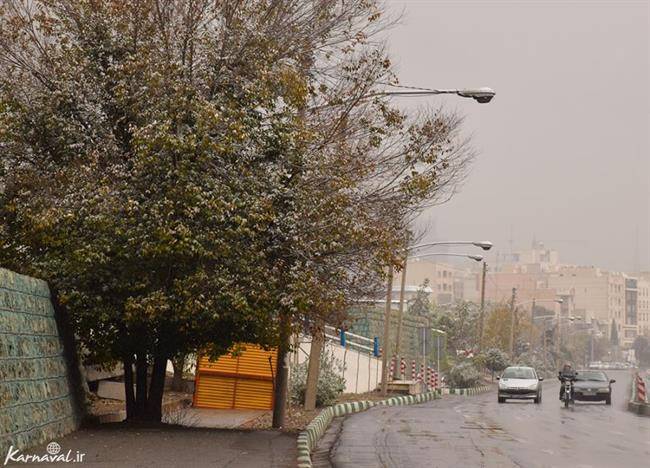 روز برفی تهران