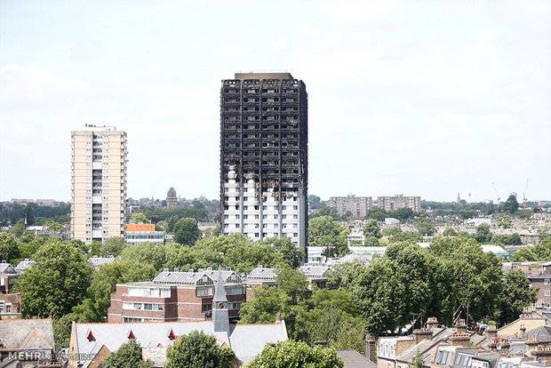 حمایت نویسندگان بریتانیایی از قربانیان آتش سوزی در برج گرنفل لندن