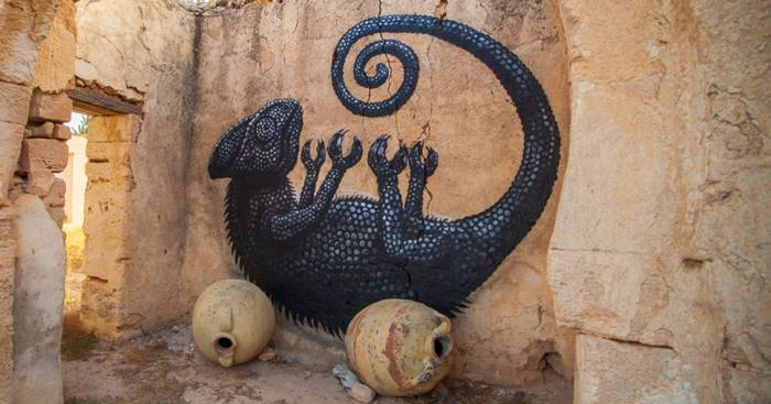 وقتی 150 هنرمند با همکاری هم روستایی در تونس را به یک اثر هنری تبدیل می کنند