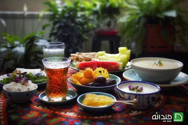 تزیین و چیدمان سفره افطار