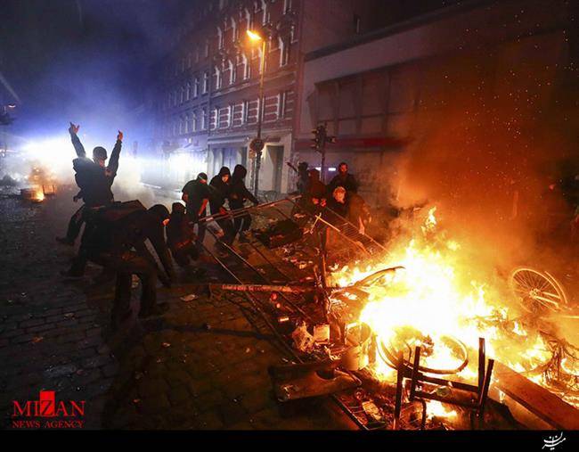 هامبورگ همچنان صحنه درگیری پلیس و مخالفان نشست گروه 20/بیش از 200 افسر پلیس زخمی شدند
