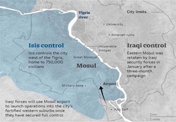 مرور 9 ماه نبرد نیروهای عراقی برای آزادی موصل