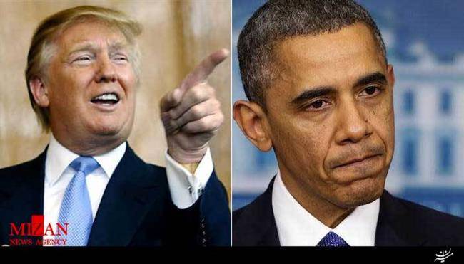 ترامپ همزمان با تحریم ایران اوباما را به باد انتقاد گرفت