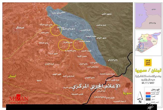 نیروهای حزب‌الله کنترل 90 درصد عرسال را به دست گرفتند