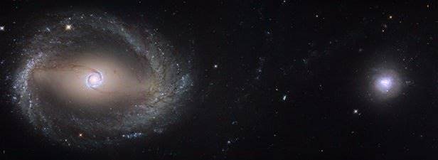 تصویر "هابل" از ادغام دو کهکشان