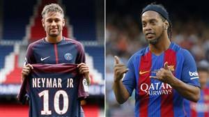 رونالدینیو: از انتقال نیمار به PSG خوشحالم