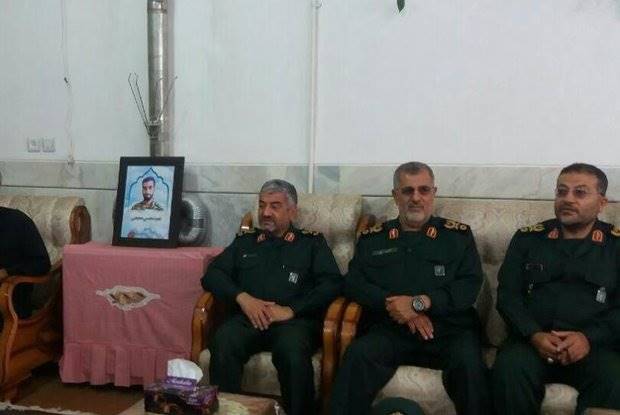 فرمانده سپاه پاسداران با خانواده شهید حججی دیدار کرد