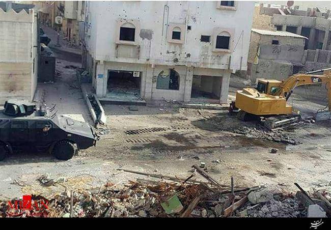 محاصره کامل شهرک عوامیه و تخریب زیرساخت‌های آن از سوی نیروهای سعودی