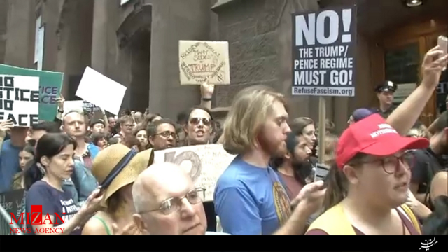 برپایی تظاهرات گسترده علیه ترامپ در نیویورک