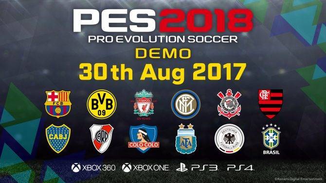 تاریخ انتشار نسخه دمو بازی PES 2018 مشخص شد