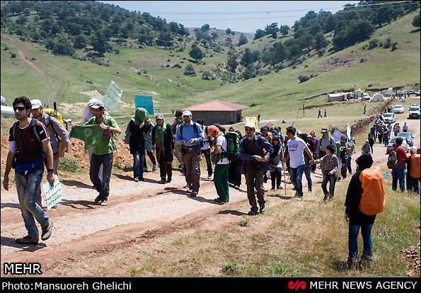 گزارش تصویری از تجمع طرفداران محیط زیست در جنگل ابر شاهرود